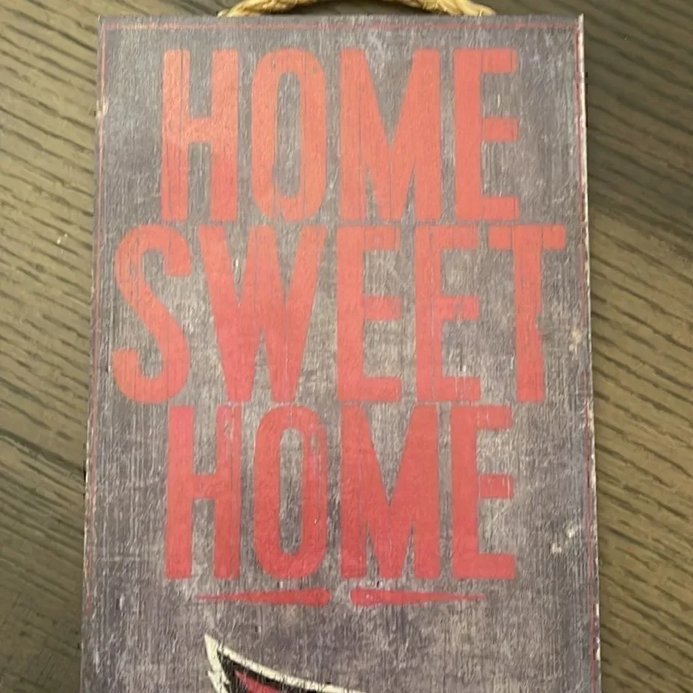 NFL arizona cardinals distressed wooden sign